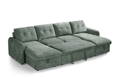 Moscow Sofabed Green U Shape Corner - Comfort Furniture