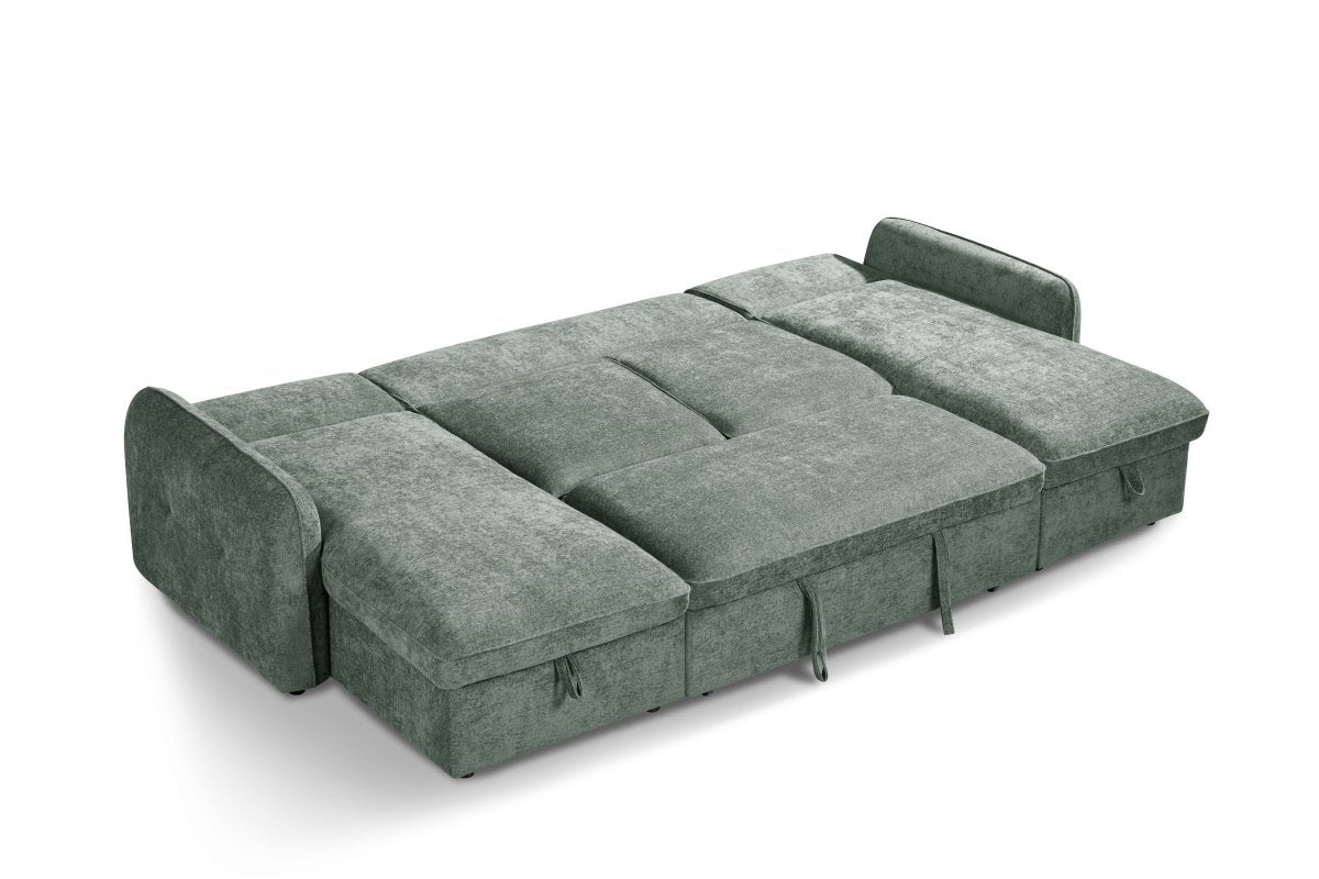 Moscow Sofabed Green U Shape Corner - Comfort Furniture