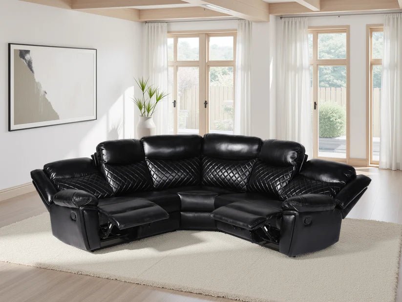 Myra Manual Recliner Corner Sofa (BLACK FRIDAY SALE) - Comfort Furniture