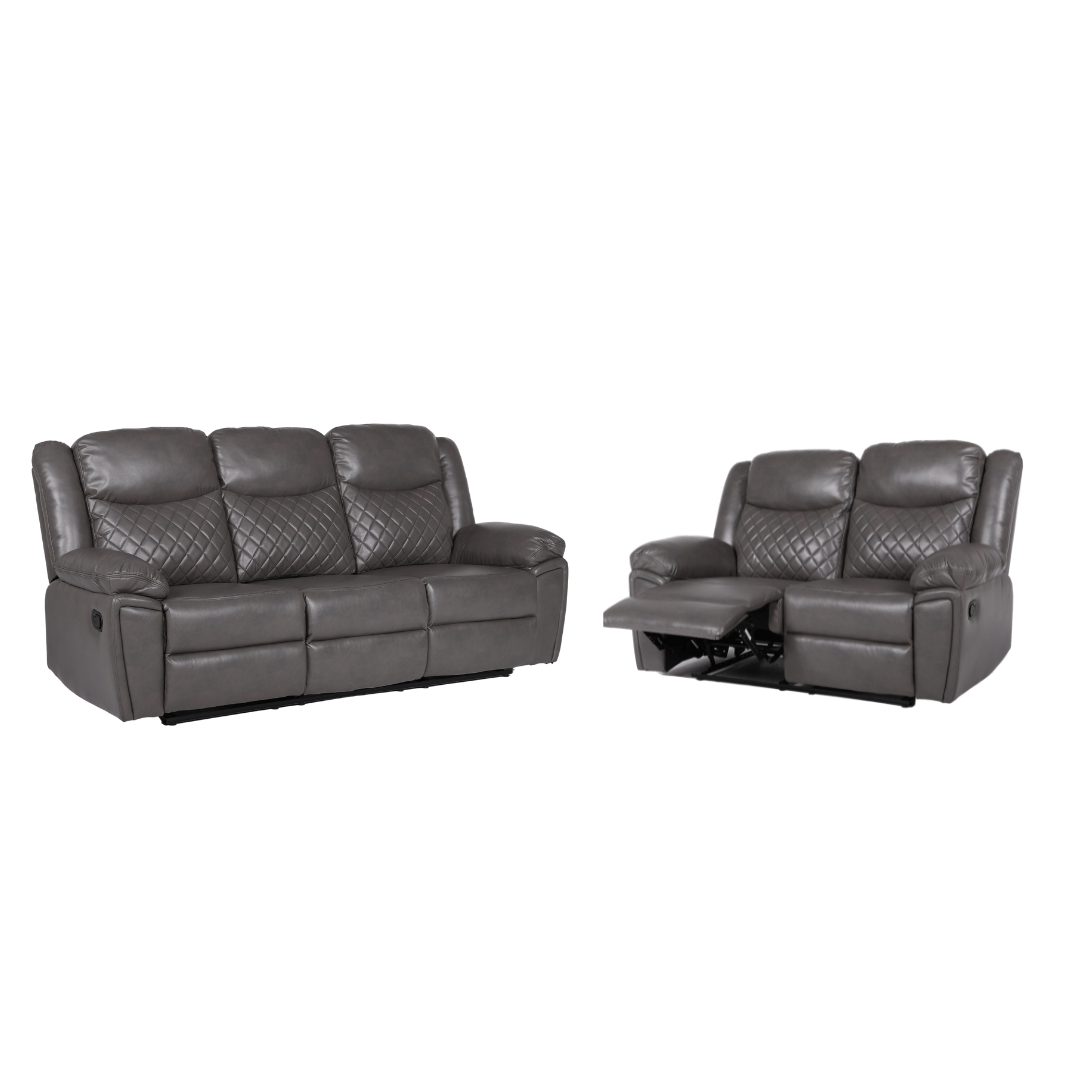 Myra Sofa Suite Manual Recliner 3+2 (BLACK FRIDAY SALE) - Comfort Furniture