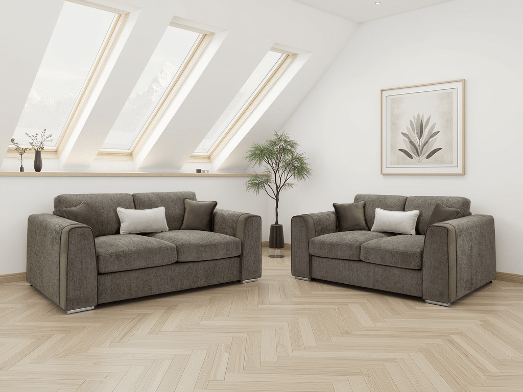 Naples Sofa Mocha 3+2 Set - Comfort Furniture