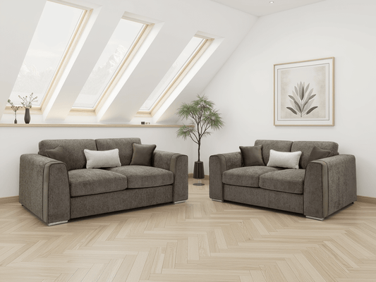Naples Sofa Mocha 3+2 Set - Comfort Furniture