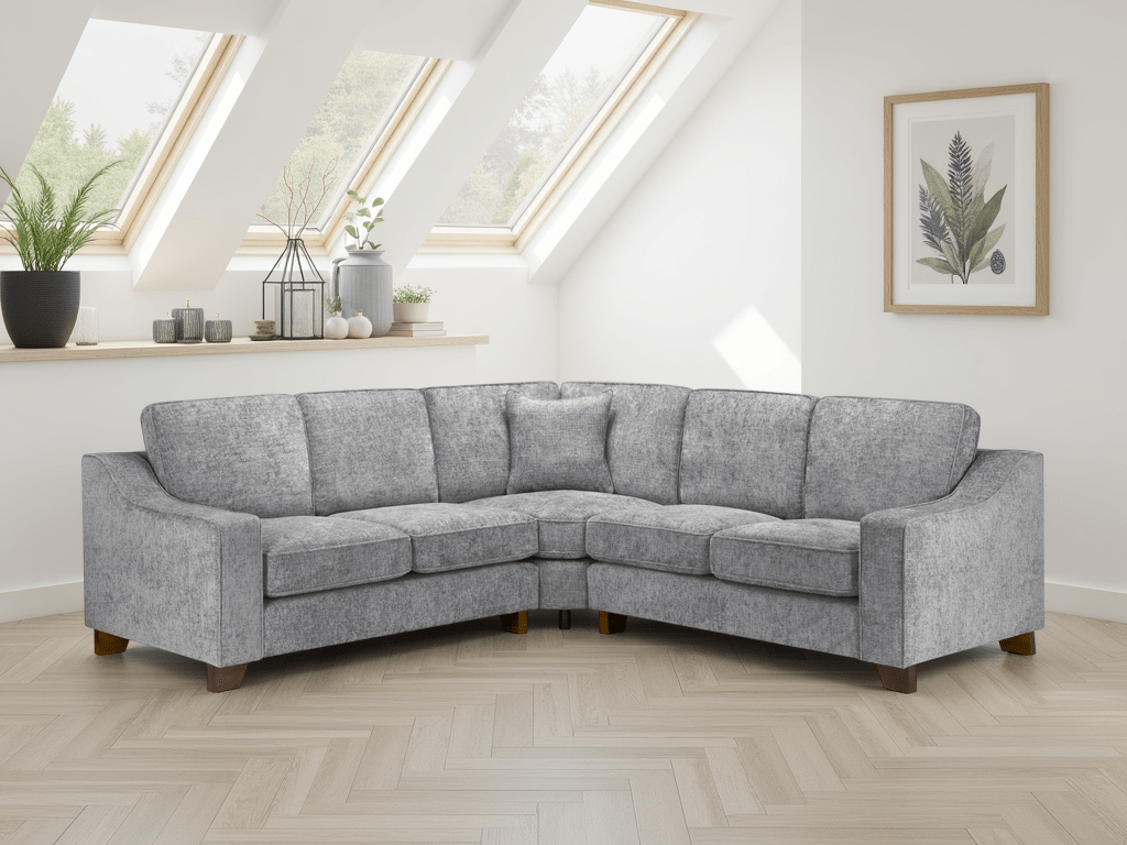 Nebraska Sofa Slate Large Corner - Comfort Furniture
