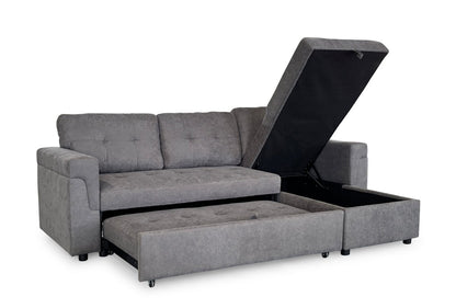 Omniya Sofabed Grey Universal Corner - Comfort Furniture