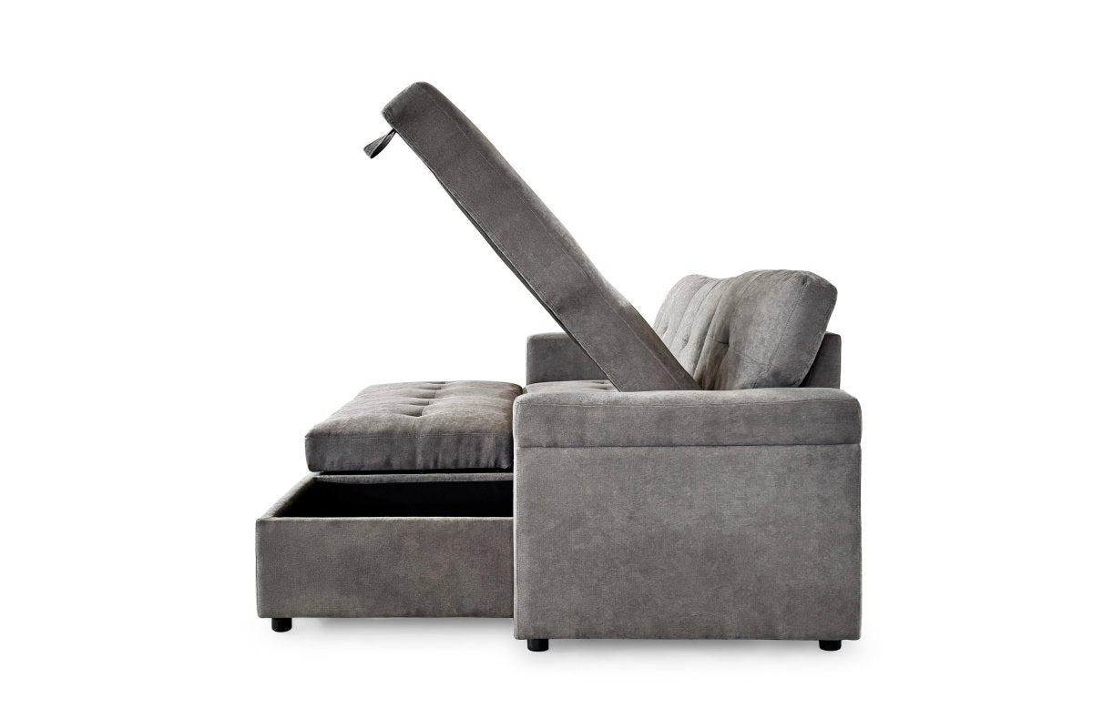 Omniya Sofabed Grey Universal Corner - Comfort Furniture
