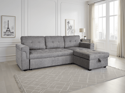 Omniya Sofabed Grey Universal Corner - Comfort Furniture