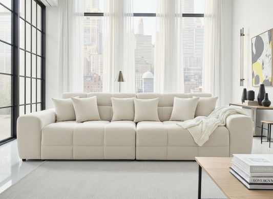 Jacob Sofa Natural 4 Seater