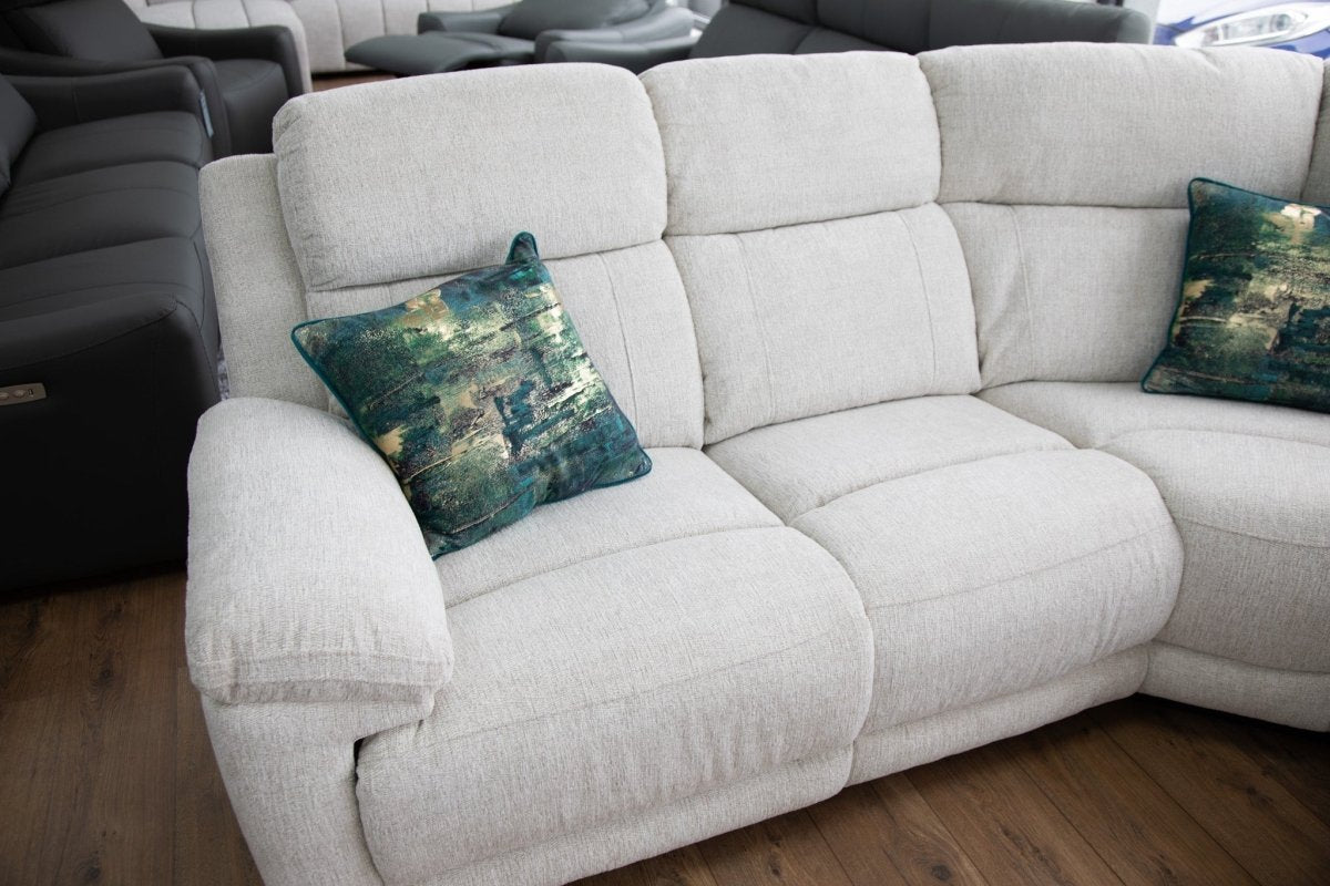 Owen Electric Recliner Sofa Beige Large Corner - Comfort Furniture