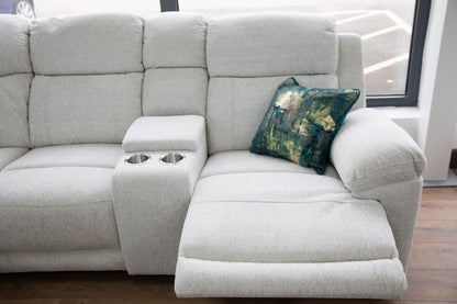 Owen Electric Recliner Sofa Beige Large Corner - Comfort Furniture