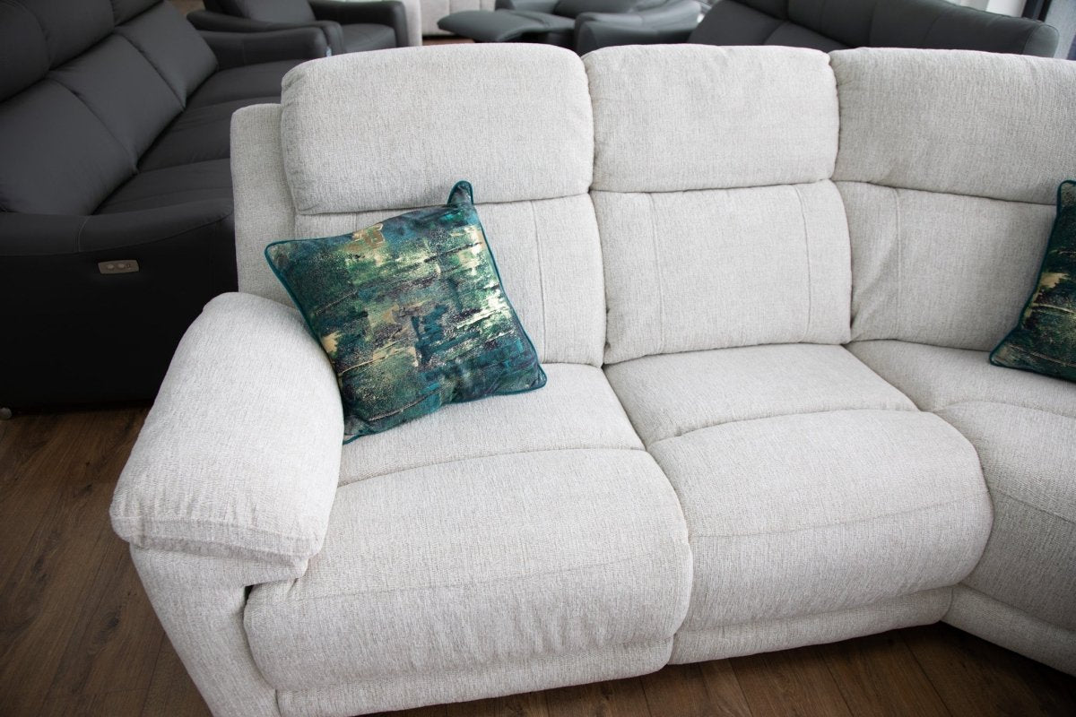 Owen Electric Recliner Sofa Beige Large Corner - Comfort Furniture