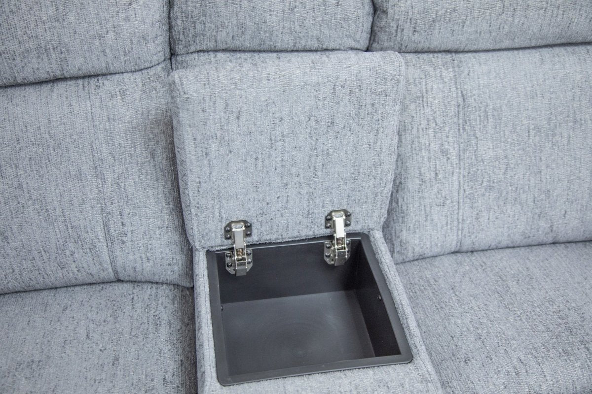 Owen Electric Recliner Sofa Grey Large Corner - Comfort Furniture
