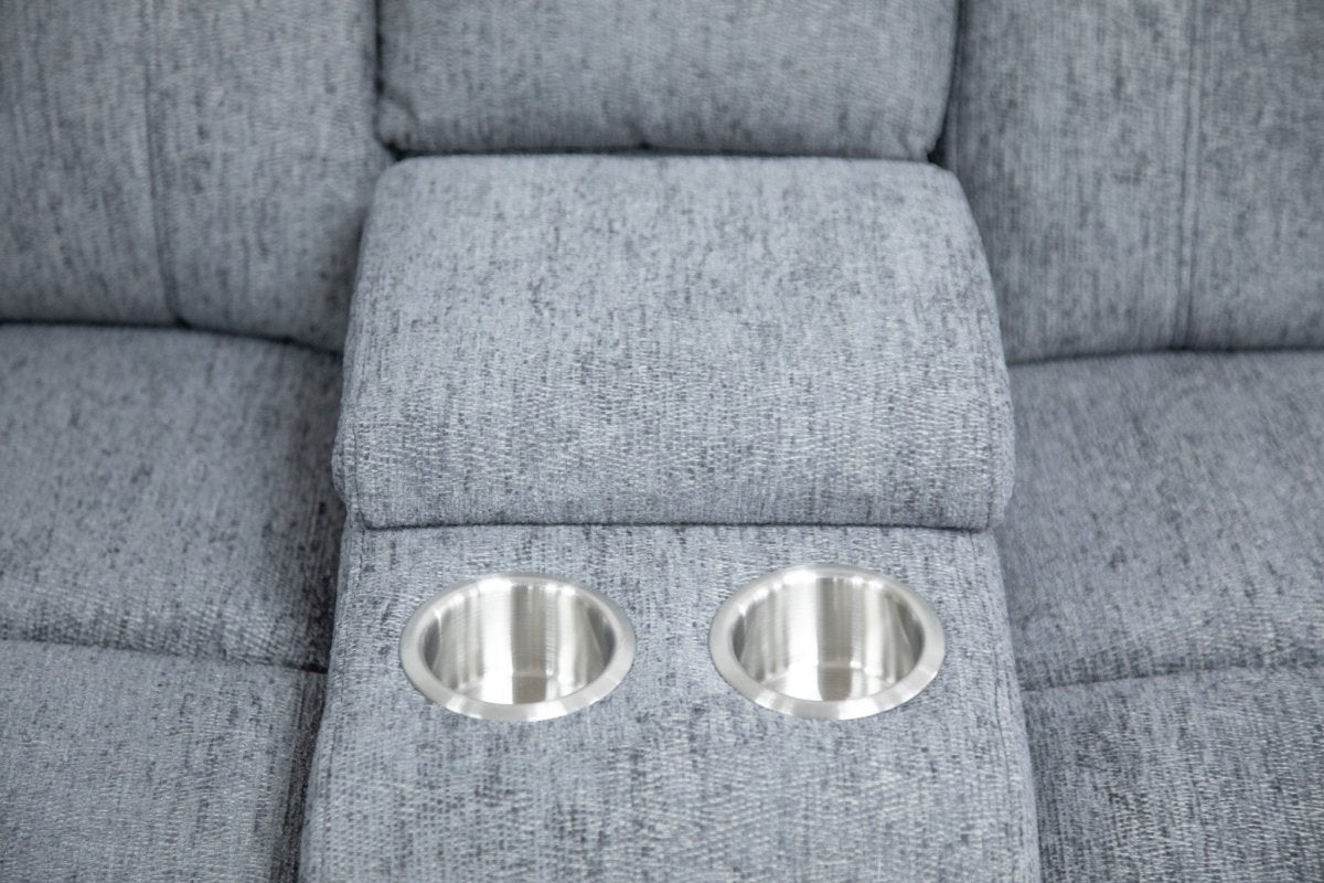 Owen Electric Recliner Sofa Grey Large Corner - Comfort Furniture