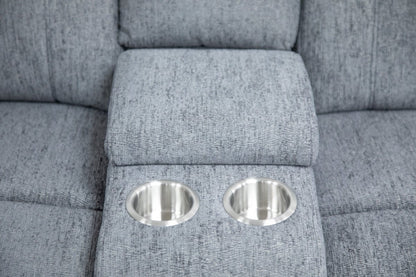 Owen Electric Recliner Sofa Grey Large Corner - Comfort Furniture