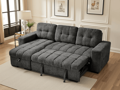 Palermo Universal Corner Sofabed Grey - Comfort Furniture