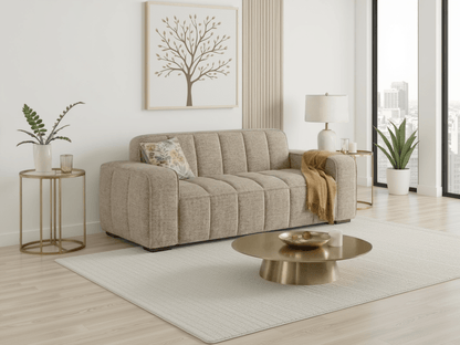 Paris Sofa Beige 3 Seater - Comfort Furniture