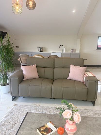 Richmond Electric Recliner Sofa Grey 3+2 Set - Comfort Furniture