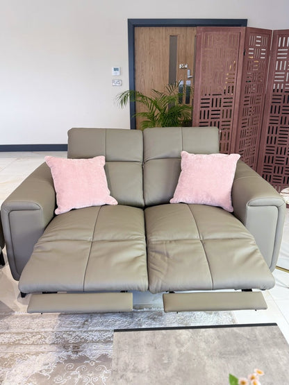 Richmond Electric Recliner Sofa Grey 3+2 Set - Comfort Furniture