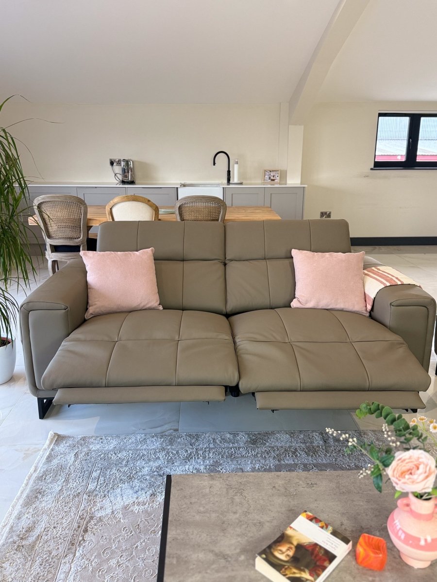 Richmond Electric Recliner Sofa Grey 3+2 Set - Comfort Furniture