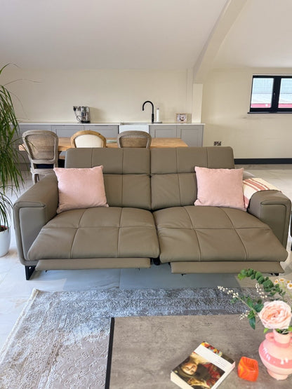 Richmond Electric Recliner Sofa Grey 3+2 Set - Comfort Furniture
