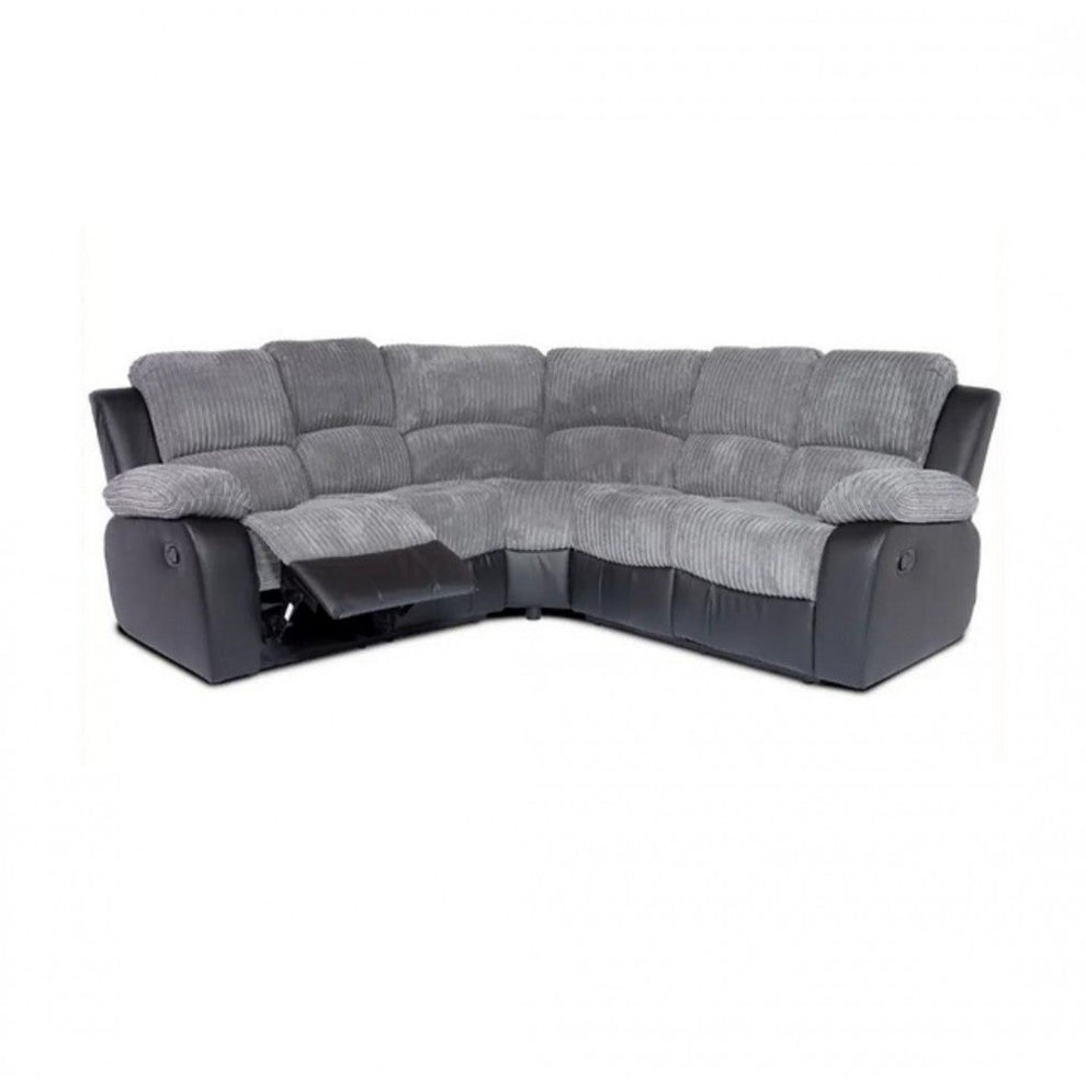 Rio Corner Sofa Recliner – Grey Manual Recliner L-Shape | Comfort Furniture