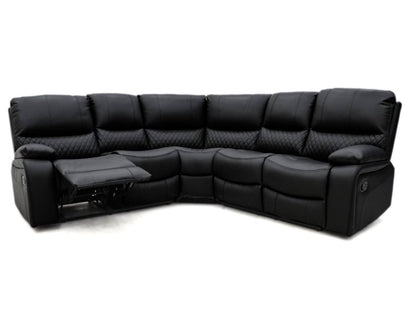 Rita Leather Corner Sofa Manual Recliner - Comfort Furniture