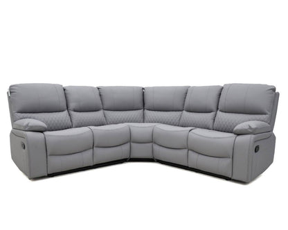Rita Leather Corner Sofa Manual Recliner - Comfort Furniture