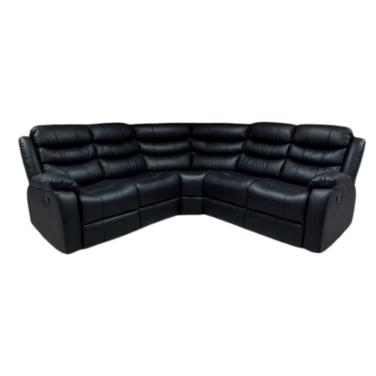 Roma Leather Corner Sofa Manual Recliner - Comfort Furniture