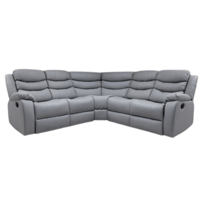 Roma Leather Corner Sofa Manual Recliner - Comfort Furniture