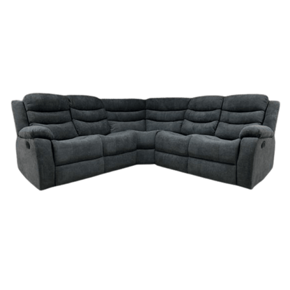 Roma Leather Corner Sofa Manual Recliner - Comfort Furniture