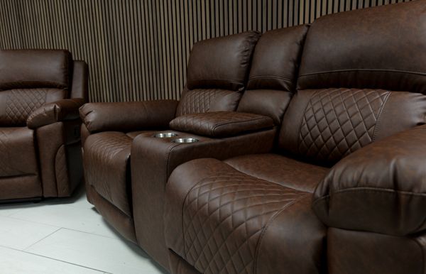 Roman Leather Sofa Suite - Comfort Furniture