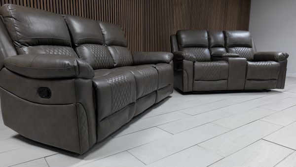 Roman Leather Sofa Suite - Comfort Furniture