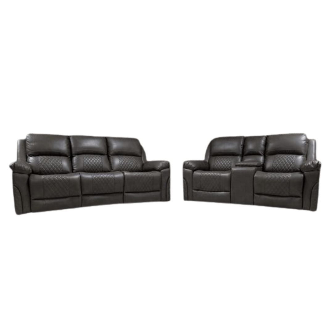 Roman Leather Sofa Suite - Comfort Furniture