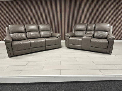 Roman Leather Sofa Suite - Comfort Furniture