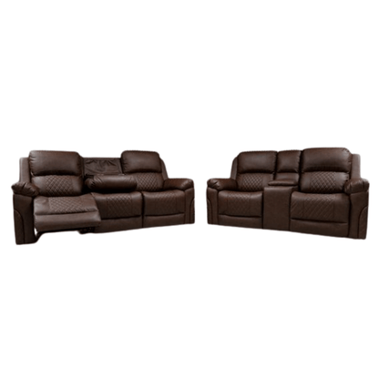 Roman Leather Sofa Suite - Comfort Furniture
