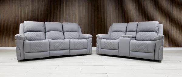 Roman Leather Sofa Suite - Comfort Furniture