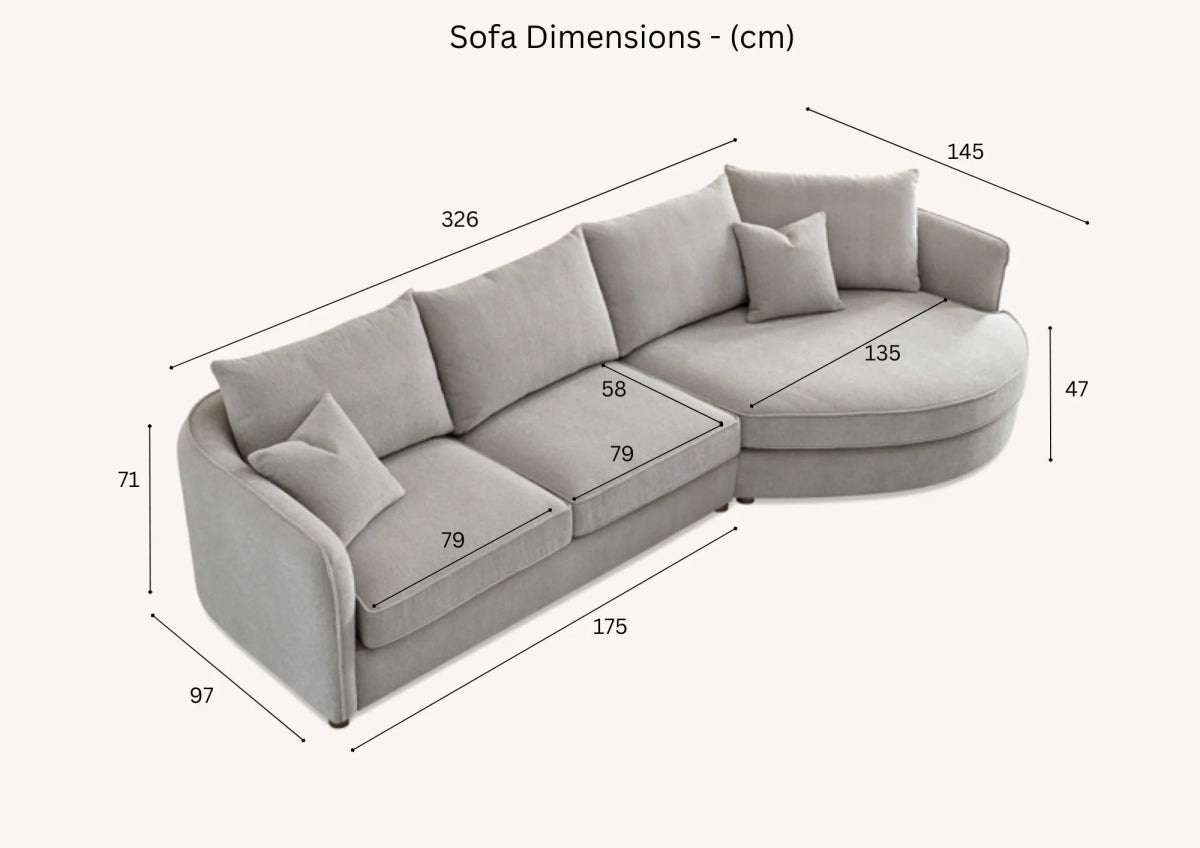 Rubin Corner Chaise - Comfort Furniture