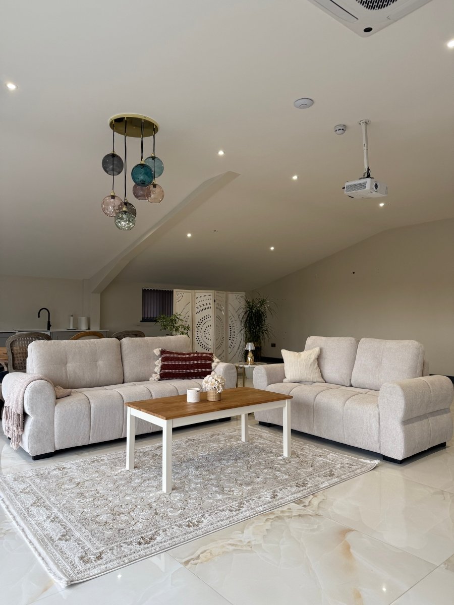 San Marino Sofa Beige 3+2 Set - Comfort Furniture