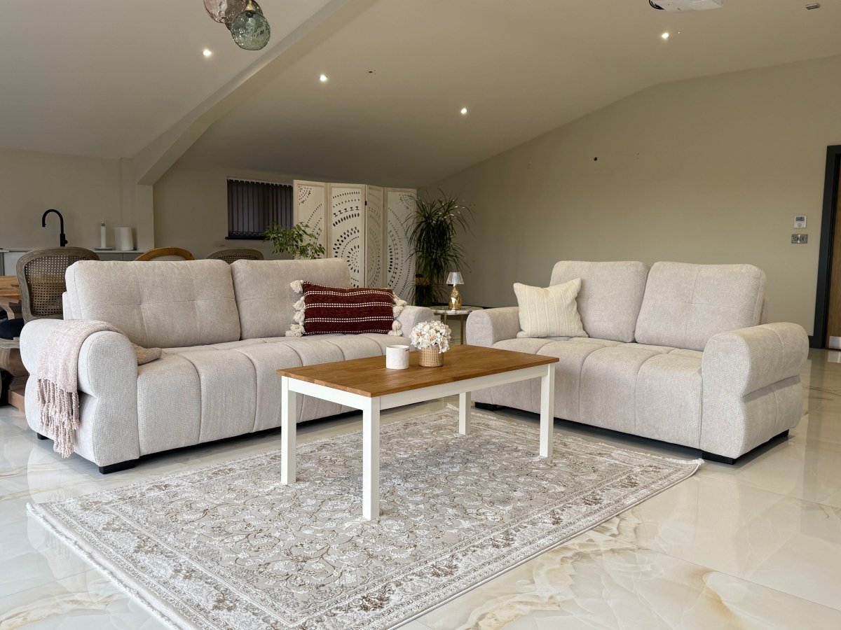 San Marino Sofa Beige 3+2 Set - Comfort Furniture