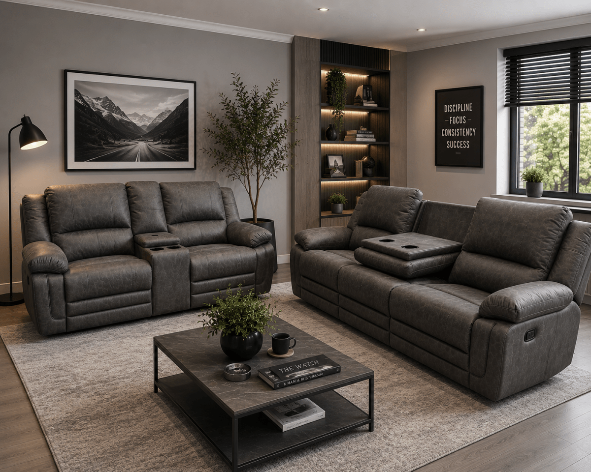 Savanna Sofa Suite 3+2 Manual Recliner – Fabric Recliner Suite | Comfort Furniture