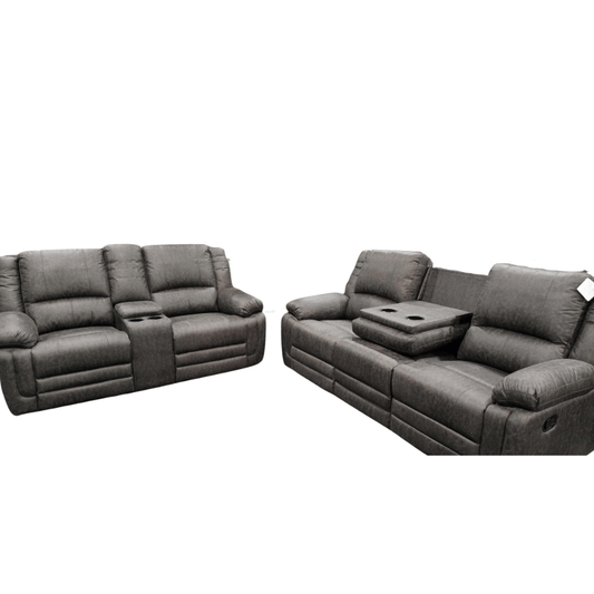 Savanna Sofa Suite 3 + 2 Manual Recliner (BLACK FRIDAY SALE) - Comfort Furniture
