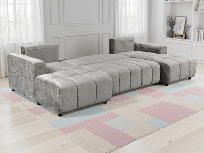 Shanghai Luxury Grey U Shape Corner Sofabed - Comfort Furniture