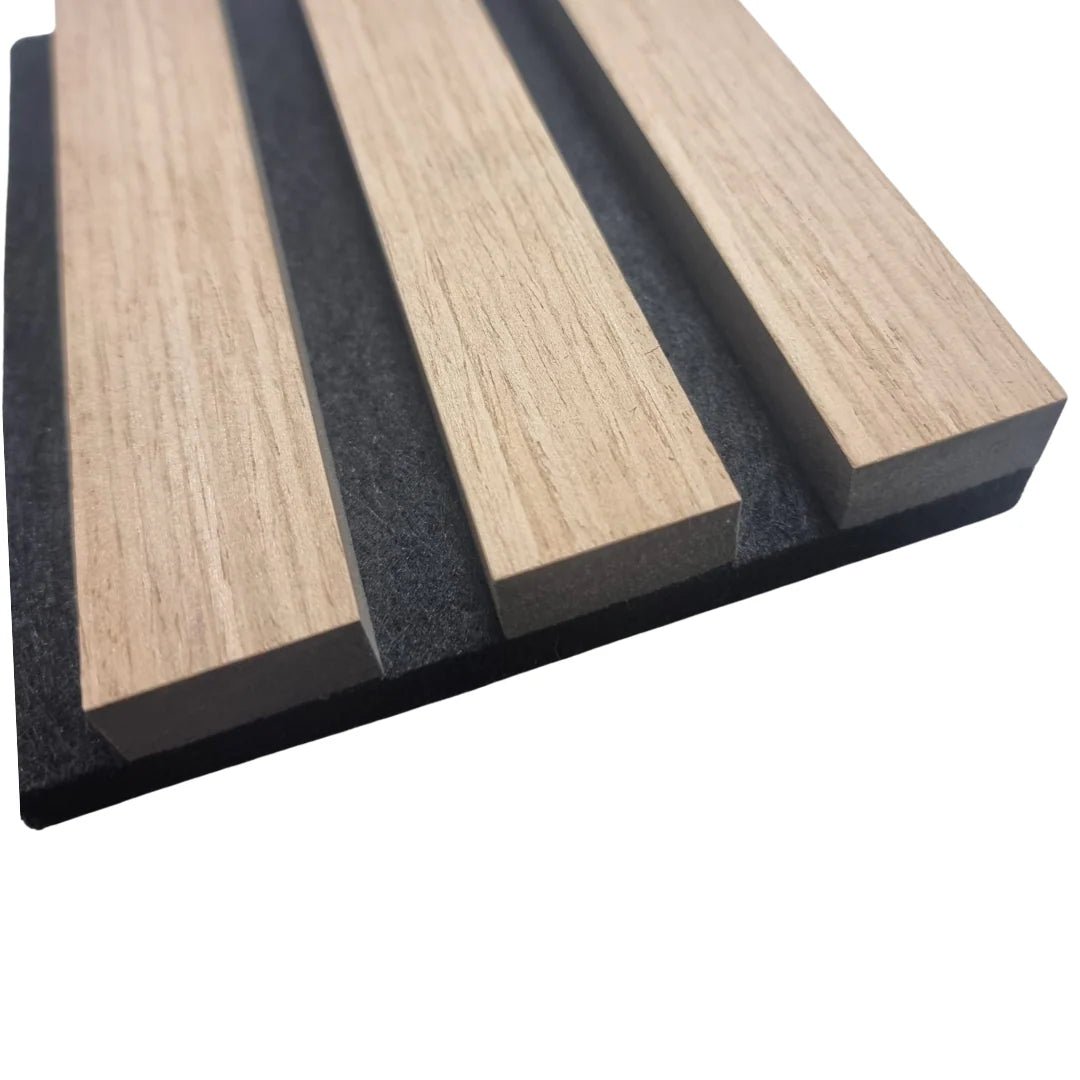 Acoustic Slatted Wall Panels – Oak, Walnut & Smoke Oak | Comfort Furniture