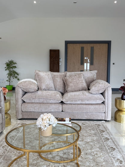 Solaya Sofa Beige 2 Seater - Comfort Furniture