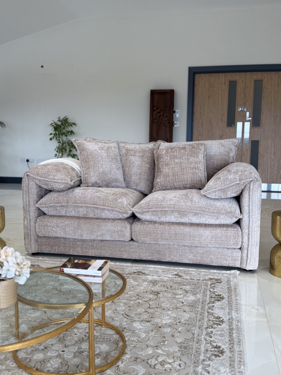 Solaya Sofa Beige 2 Seater - Comfort Furniture