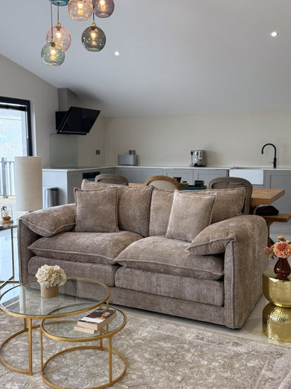 Solaya Sofa Beige 3 Seater - Comfort Furniture