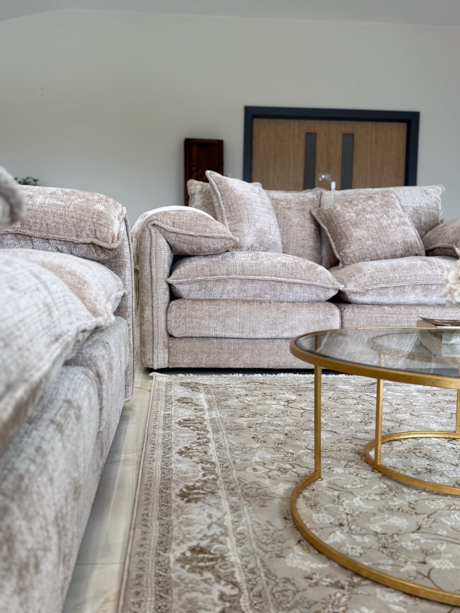 Solaya Sofa Beige 3 Seater - Comfort Furniture