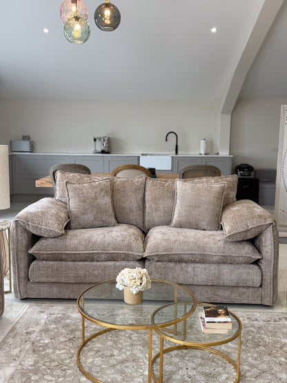 Solaya Sofa Beige 3 Seater - Comfort Furniture