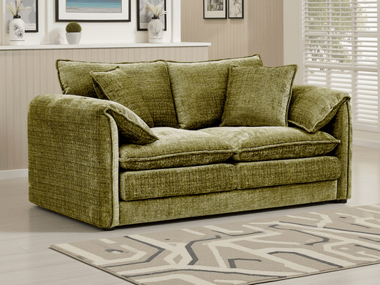 Solaya Sofa Green 2 Seater – Contemporary Green 2 Seater Sofa | Comfort Furniture