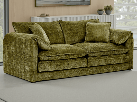 Solaya Sofa Green 3 Seater – Modern Green 3 Seater Sofa | Comfort Furniture
