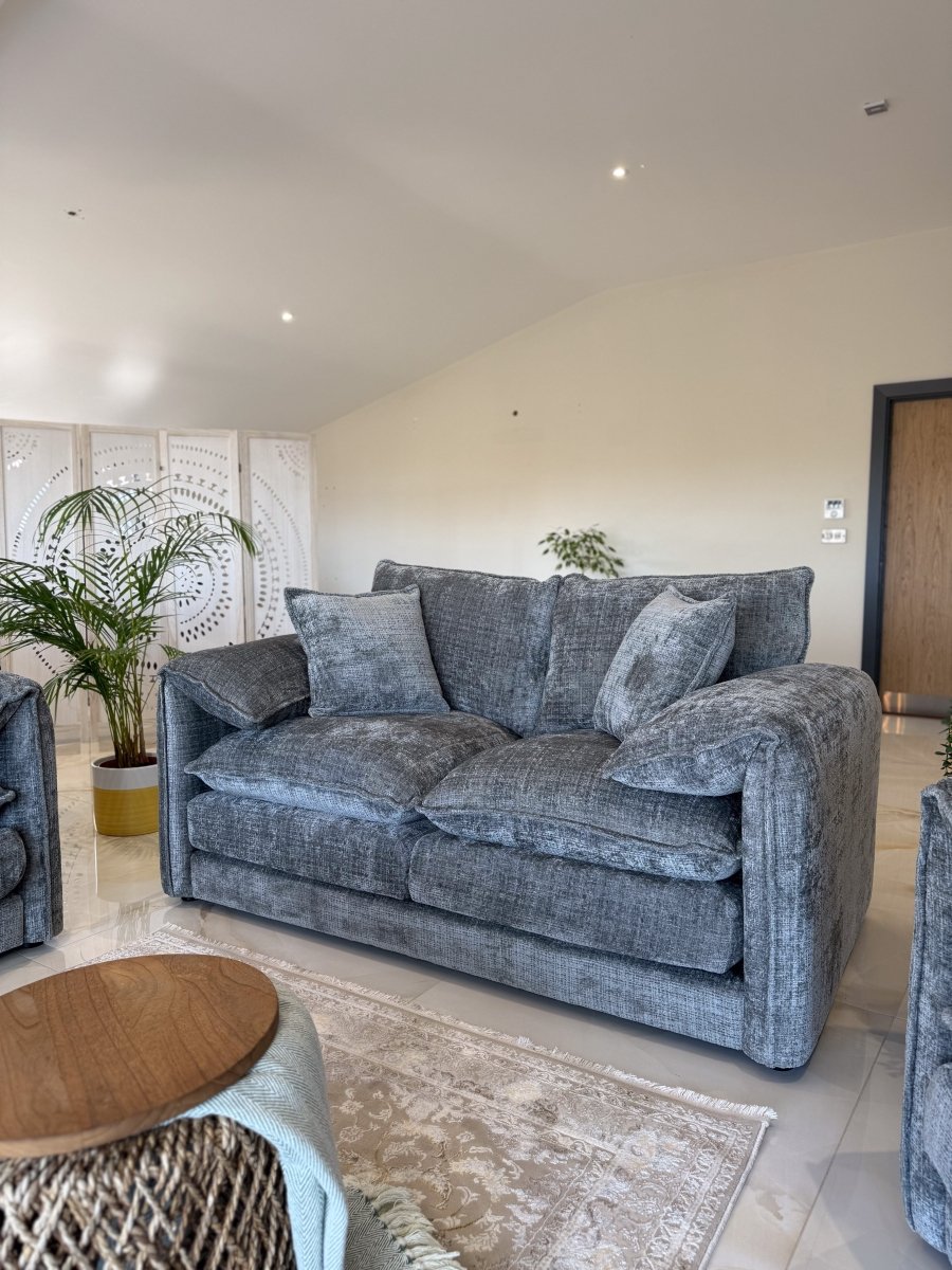 Solaya Sofa Grey 2 Seater - Comfort Furniture